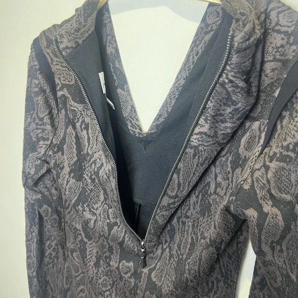 Joseph Ribkoff  Dress Snake Skin Print Black Brown Long Sleeve Size 8‎ Y2K Soft - Picture 7 of 9